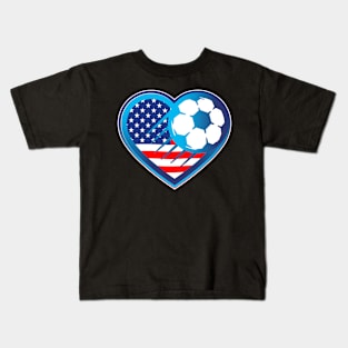 US Soccer Team Fan Gift Kids T-Shirt